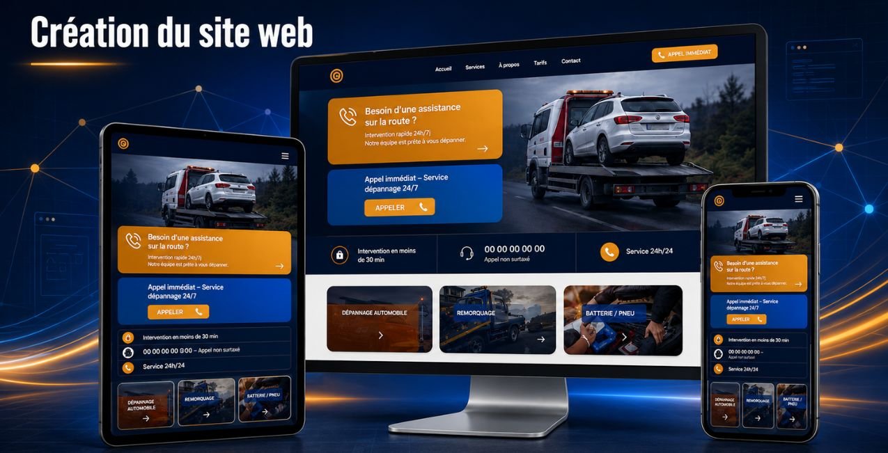 La création du site internet